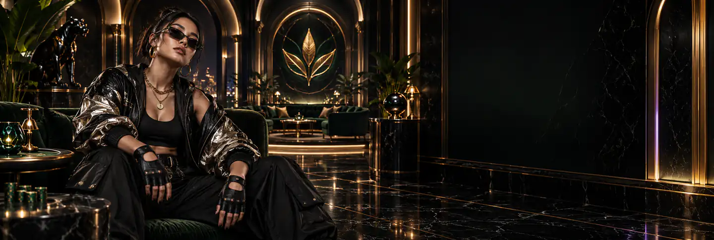 Duta merek Melon789 bergaya hip-hop di lounge eksklusif